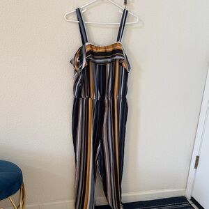 No Boundaries Multicolor Striped Jumpsuit